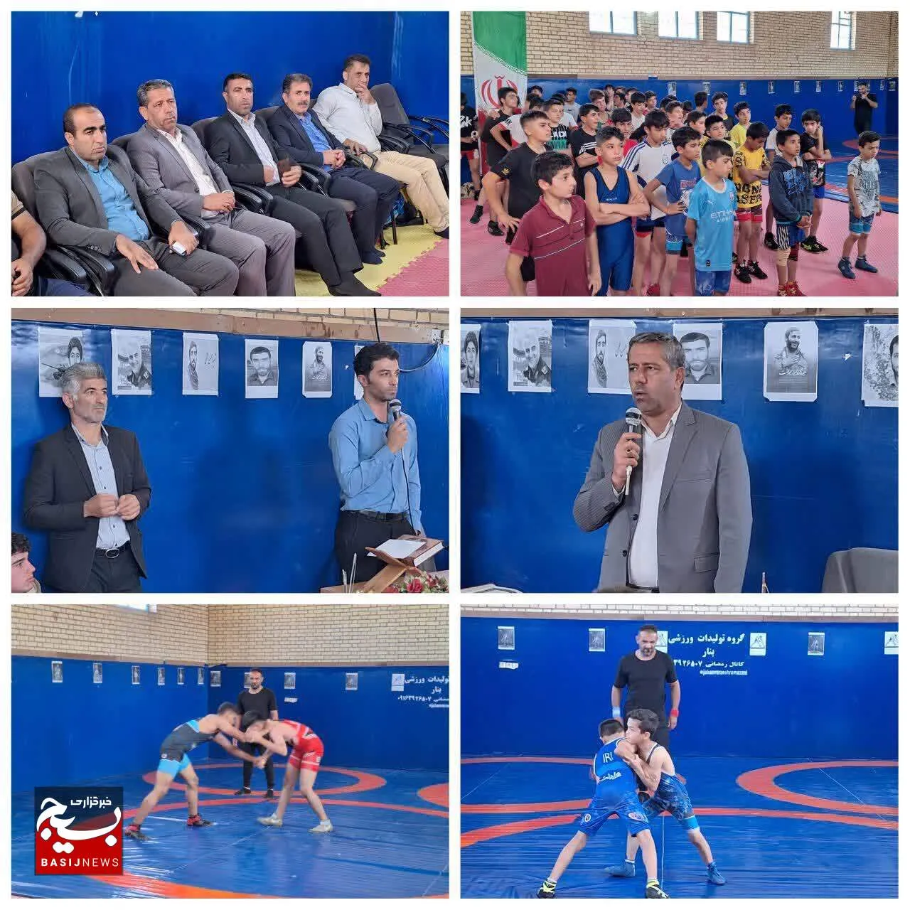 مسابقات کشتی دانش آموزی در باغملک