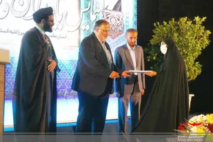 از خبرگزاری بسیج بعنوان رسانه برتر حوزه وقف استان قزوین تجلیل شد+عکس