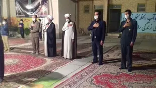 بازدید فرمانده سپاه مانه وسملقان از هیئت های عزاداری مساجد سطح شهر آشخانه