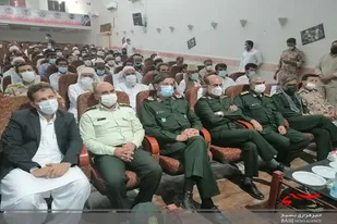 مراسم تکریم و معارفه فرمانده سپاه شهرستان سرباز برگزار شد