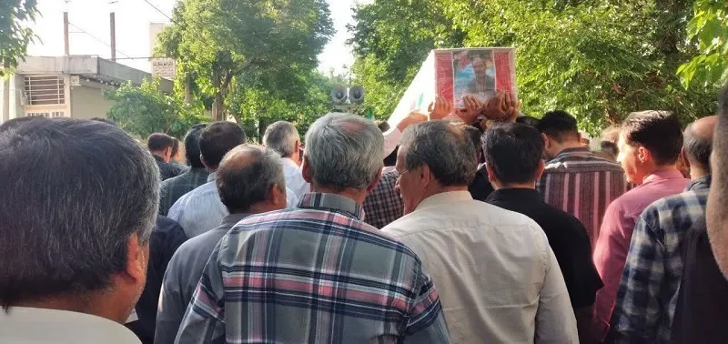 حضور در تشییع جانباز دفاع مقدس مهدی حجاری