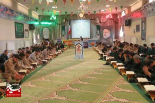 برگزاری مسابقه مقدماتی قرآن کریم کارکنان و سربازان تیپ انصار الحسین(ع) همدان