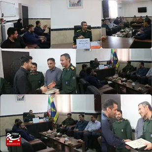 تجلیل فرمانده ناحیه مقاومت بسیج سپاه بندر خمیر از خبرنگاران جهادگر و انقلابی