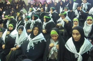 پیاده&zwnj;روی و تجمع 1000 نفری بانوان بسیجی در کبودراهنگ
