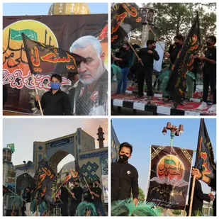 مراسم سوگواری
"احلی من العسل"توسط حوزه دانش آموزی شهر بهرمان رفسنجان&zwnj; به یاد قاسم کربلا