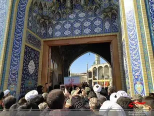 مراسم تشییع پیکر دو شهید تفحص در قم