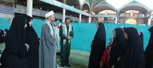 مراسم گردهمایی حلقات صالحین ناحیه مقاومت بسیج امام صادق(ع) در نماز جمعه