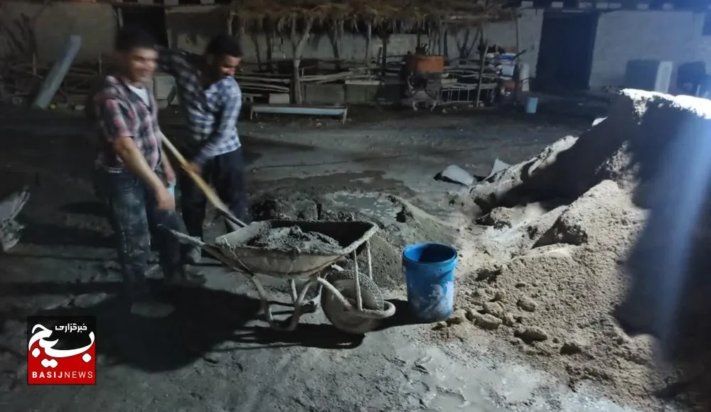 جهاد شبانه روزی درماه محرم و‌صفر با احداث و تعمیر خانه نیازمندان در اردوی جهادگران رامهرمز