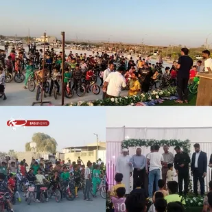 برگزاری همایش دوچرخه&zwnj;سواری همگانی در بندرگروگ شهرستان سیریک