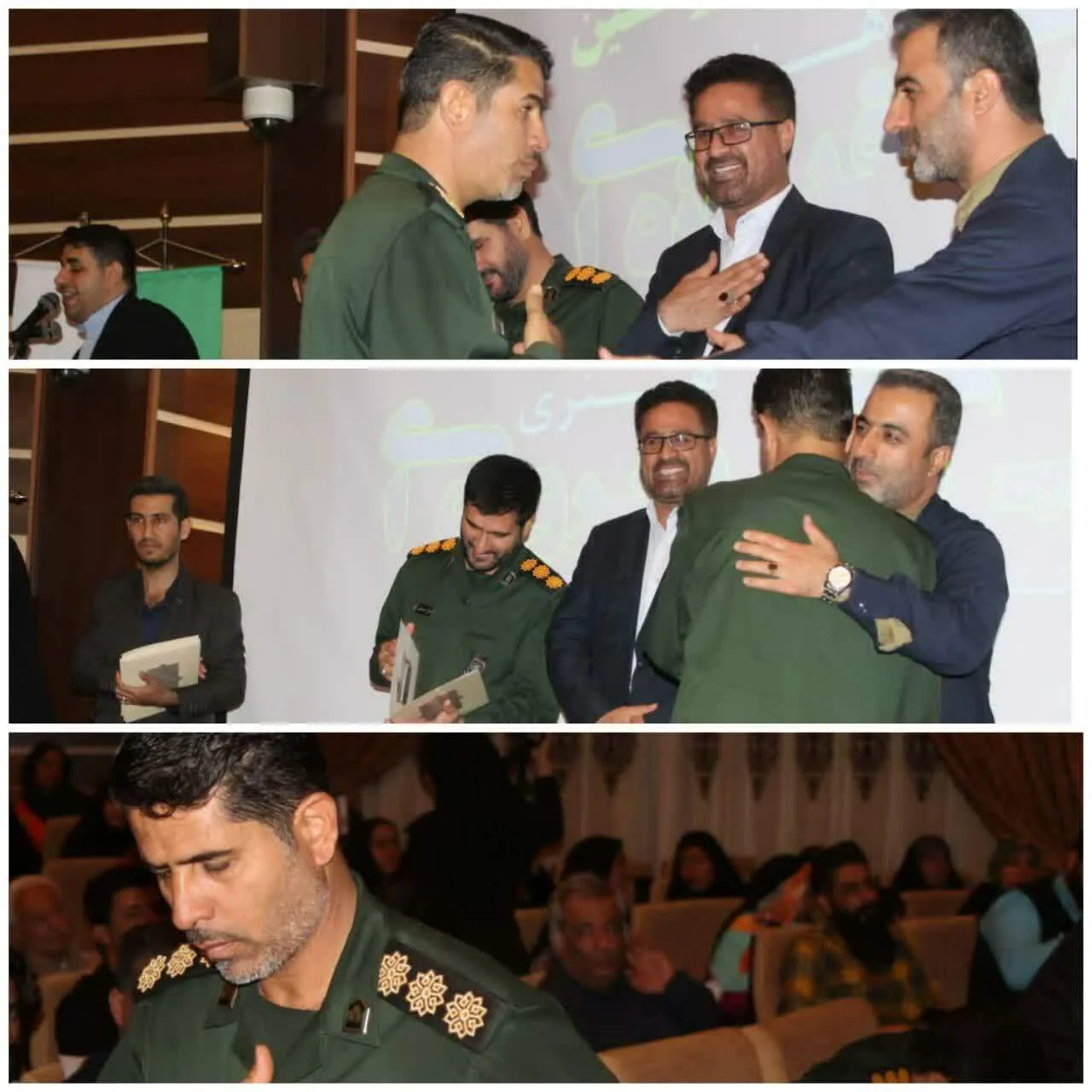 تجلیل از فرمانده ناحیه امام حسین (ع)اهواز در دومین رویداد تئاتر شب های فیروزه ای استان خوزستان