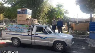 اهدا چهار سری جهیزیه به نو عروسان  همراه با ایستگاه صلواتی