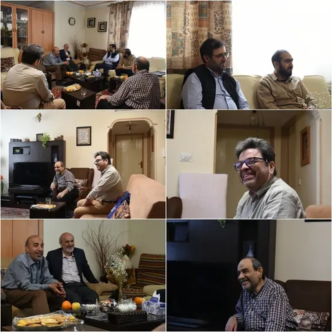 نماهایی از یک دیدار صمیمانه به منظور تکریم شهدا و جانبازان