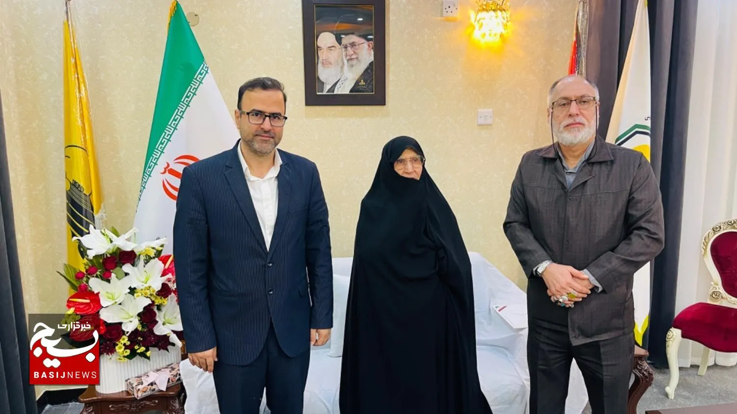 سفر دختر مکرمه حضرت امام خمینی (ره) به خوزستان