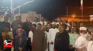 حضور مردم عسلویه&nbsp; در حمایت از حمله ایران به اسرائیل