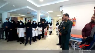 تجلیل از بانوان پرستار به همت حوزه بسیج امام حسین (ع)گلباف
