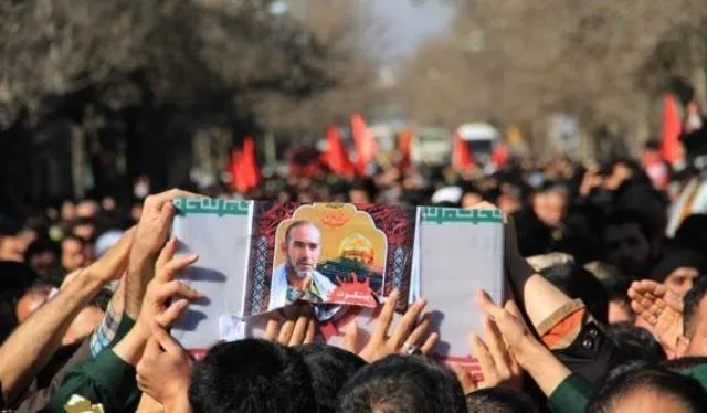 تشییع پیکر مطهر شهید مرتضی ترابی‌کمال در همدان