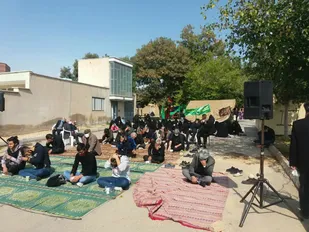 اجرای ویژه برنامه اربعین حسینی در شهرک امینیان شاهرود+ تصاویر