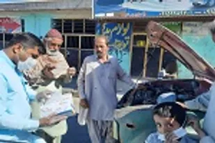 توزیع ماسک در بین نیازمندان شهرسیرکان سراوان