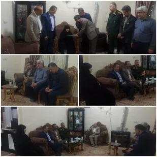دیدار و تکریم خانواده معزز شهیداسکندری توسط رئیس سازمان بسیج هنرمندان استان خوزستان