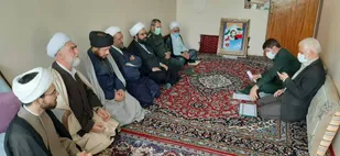 دیدار و سرکشی از خانواده شهدای روحانی شهرستان قوچان