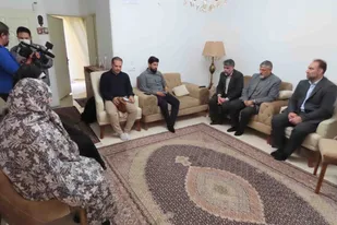 دیدار رئیس سازمان بسیج ورزشکاران کشور با خانواده محترم شهید والامقام حسین پرندان