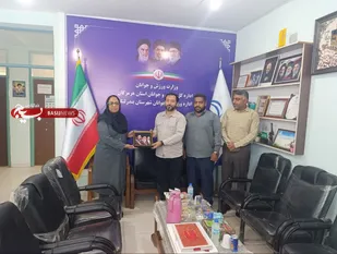 دیدار جانشین ناحیه مقاومت بسیج سپاه بندرلنگه با سرپرست اداره ورزش و جوانان شهرستان بندرلنگه