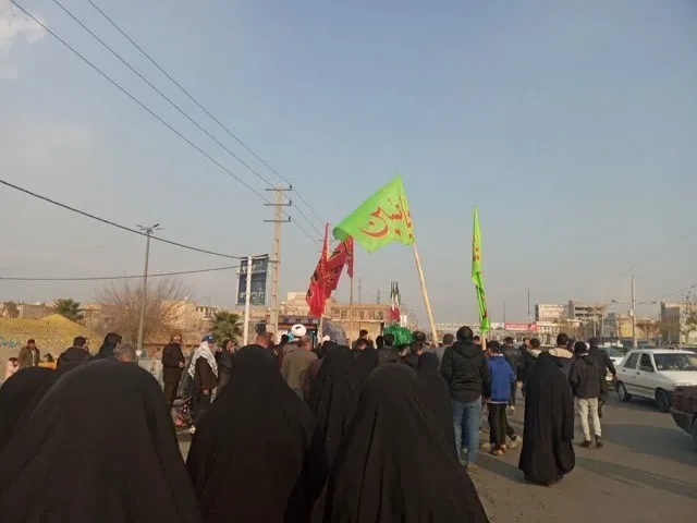 برپایی مراسم عزاداری شهادت حضرت فاطمه الزهرا(س) در شهرک قلعه میر