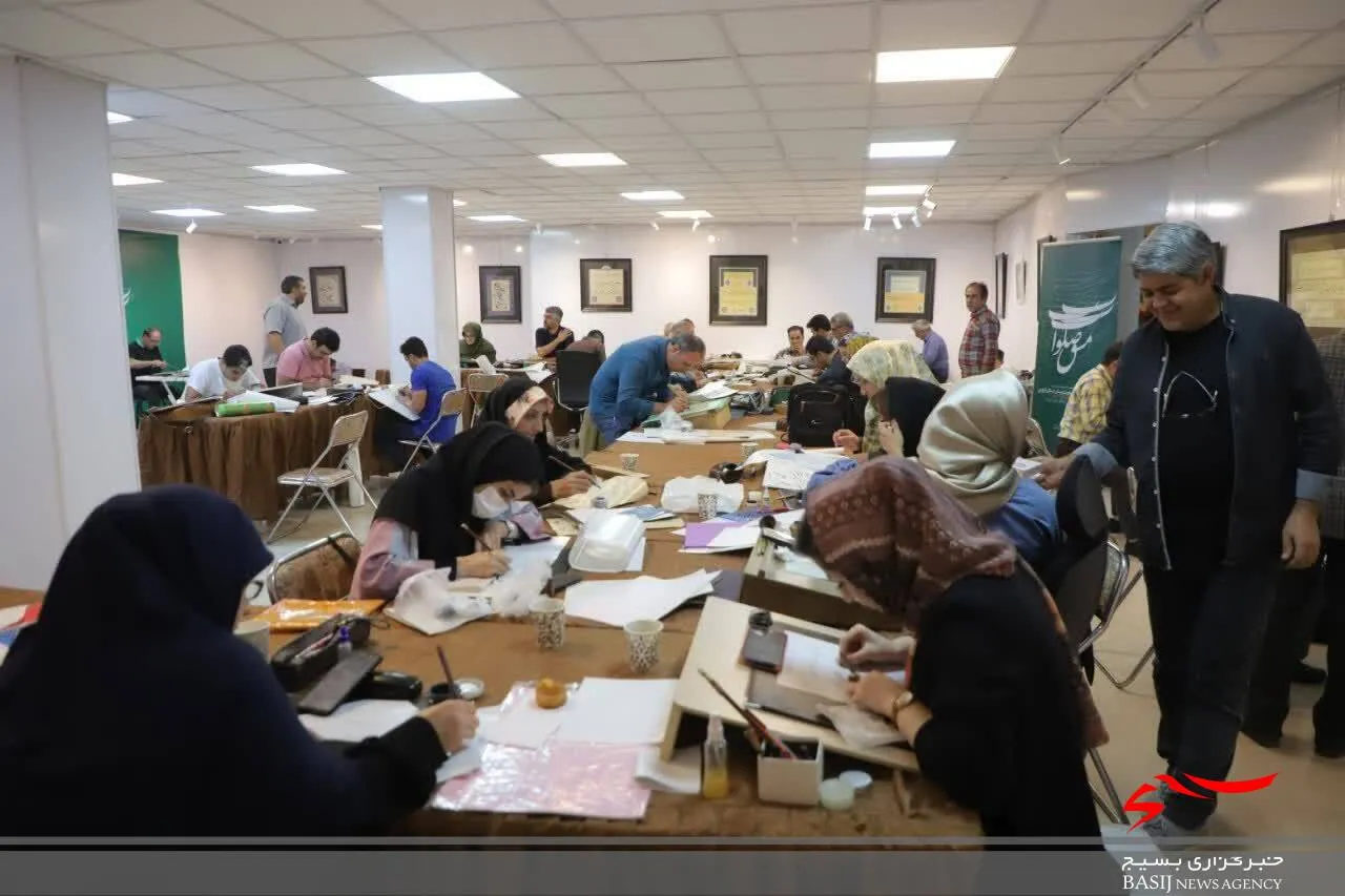 بداهه نویسی، موجب غنای هنر خوشنویسی استان می شود