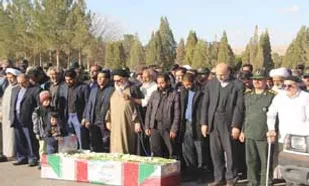 پیکر جانباز شهید در یزد تشییع شد