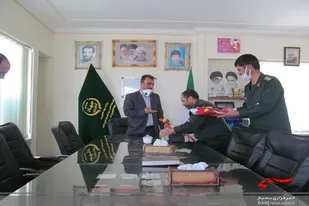 دیدار فرمانده سپاه کاشمر از کارکنان جهاد کشاورزی این شهرستان