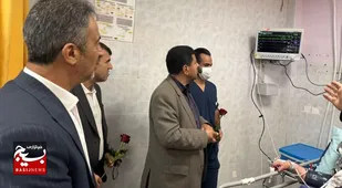 اهداء ۶ دستگاه مانیتور به بیمارستان ثامن الائمه (ع) چناران توسط خیر نیکوکار لیلا براتی