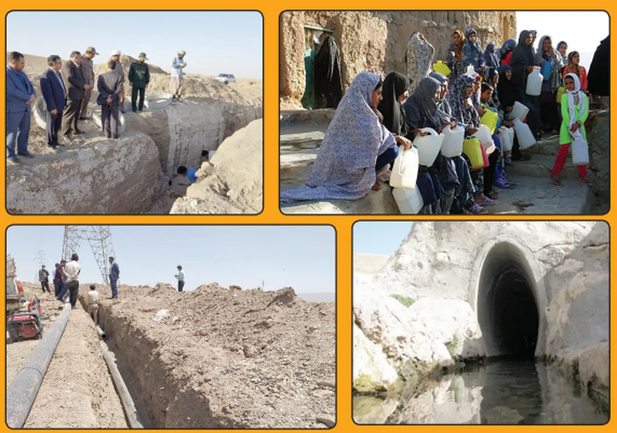 آب قنات، مایه حیات روستای محروم