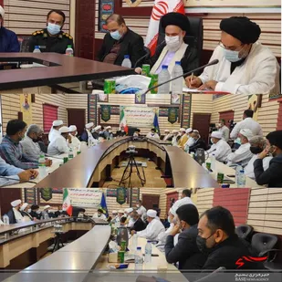 نشست نماینده بوشهر در مجلس خبرگان رهبری با علمای اهل سنت عسلویه