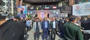 تجلیل بسیج اساتید کشور از سردار رشید و اندیشمند سپاه پاسداران/ حضور محمدرضا مردانی و جمعی از اساتید بسیجی در مراسم تشییع