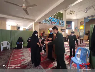 مراسم تکریم ومعارفه فرمانده خواهران پایگاه صدیقه طاهره&laquo;س&raquo; بهارستان