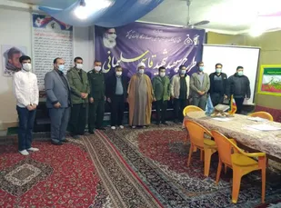 بازدید مسئولین اردوئی سپاه استان از قرارگاه حافظان سلامت محله شاهرود