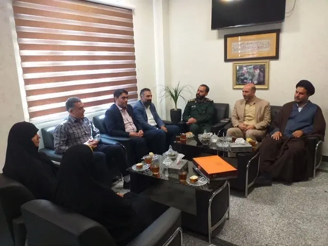 دیدار سرپرست معاونت سیاسی امنیتی و اجتماعی فرماندار  با فرمانده سپاه ملارد