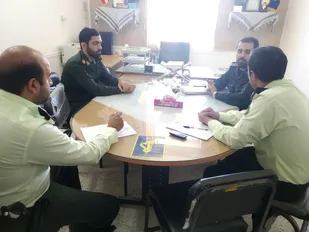 جلسه تعاملی حوزه بسیج محلات حمزه سیدالشهداء و کلانتری شهر کلاته خیج+ عکس