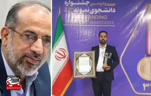 پیام تبریک دکتر سید جلیل میرمحمدی به دکتر مجتبی انصاری مقدم به مناسبت انتخاب به عنوان دانشجوی نمونه کشوری