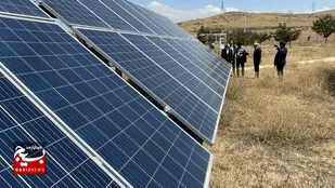 اینجا ایستگاه طلایی انرژی خورشیدی است