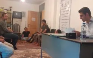 برگزاری جلسه شورای فضای مجازی با حضور علی عظیم زاده درپایگاه شهید غلامی فخرآباد