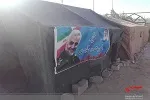 برپایی خیمه‌ مقاومت در جوار گلزار شهدای گمنام مهرشهر زاهدان