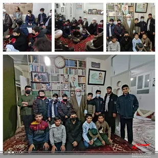 دیدار با خانواده شهید مدافع حرم مهدی علیدوست توسط بسیجیان