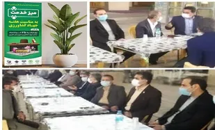 میز خدمت به مناسبت هفته جهاد کشاورزی در کازرون برپا شد