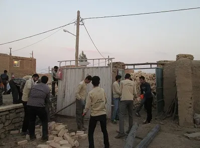 امدادرسانی اردوهای جهادی حوزه شهید قهاری همدان در روستای مهبار