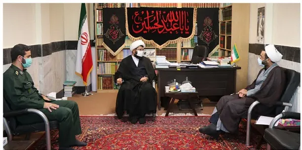 دیدار مسئول جدید نمایندگی ولی فقیه در ناحیه بسیج حضرت مهدی موعود(عج)با امام جمعه شهرستان قدس
