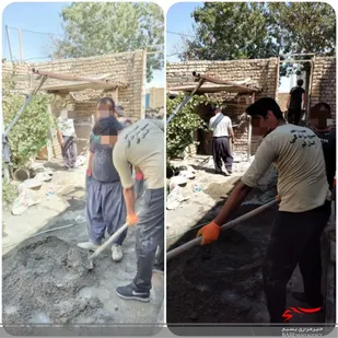 اعزام گروه جهادی پایگاه شهید مصطفی خمینی(ره) به روستای جعفریه قم