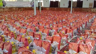 رزمایش مومنانه دفتر آیت الله سیستانی و حوزه علمیه مهدیه تربت جام
