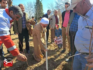 کاشت نهال در نهالستان پارک چغولگیر شاهرود+ تصاویر
