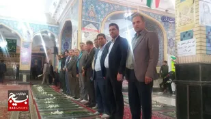 غبارروبی از مزار شهدای گمنام شهرستان اقلید